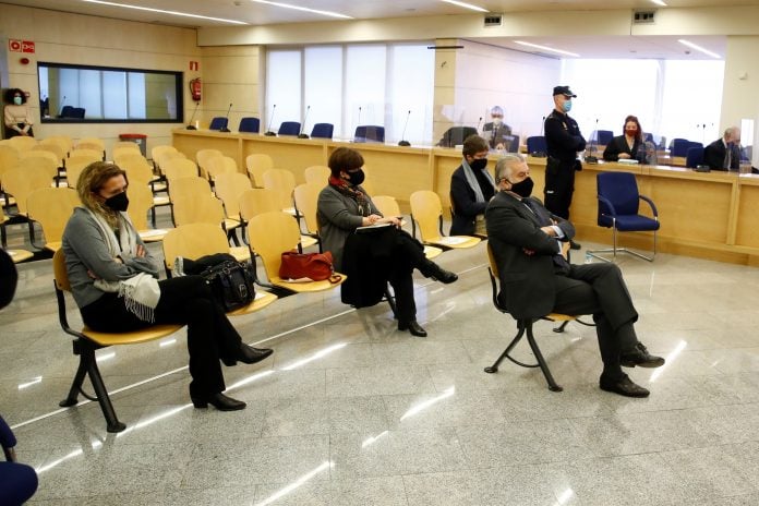 Comienzo del juicio de la caja ‘b’ del PP en la sede de la Audiencia Nacional Sesión del 8 de febrero de 2021 del juicio contra Luis Bárcenas en la Audiencia Nacional. (Foto: EP)