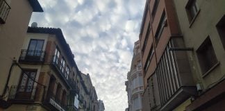 Nubes sobre Guadalajara en la mañana del viernes, 5 de febrero de 2021. (Foto: La Crónic@)