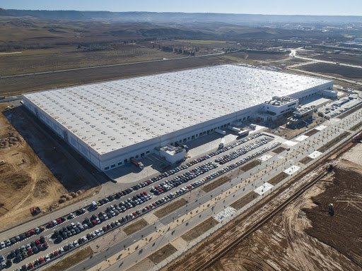 Vista aérea de las instalaciones de XPO en Marchamalo.