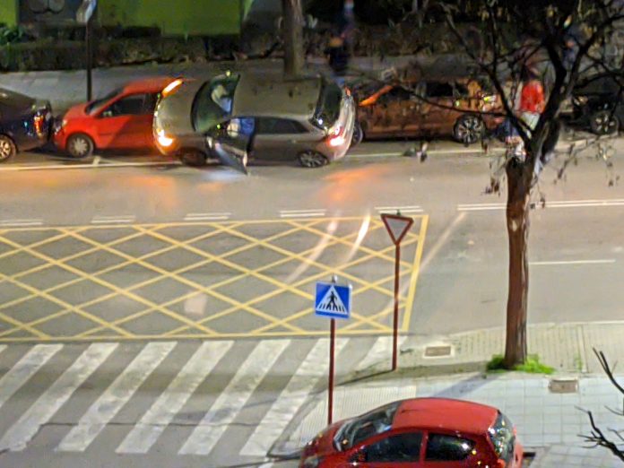 El coche del accidente, 