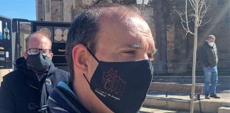 Bellido, durante sus declaraciones del 20 de marzo de 2021 en Molina de Aragón.