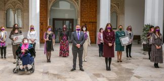 El 8M se ha celebrado este 2021 en el Palacio de Fuensalida con un muy contenido acto oficial.