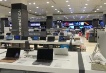Sección de informática de lo que queda de El Corte Inglés Guadalajara. (Foto: La Crónic@)