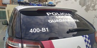 Coche patrulla de la Policía Local de Guadalajara en marzo de 2021. (Foto: La Crónic@)