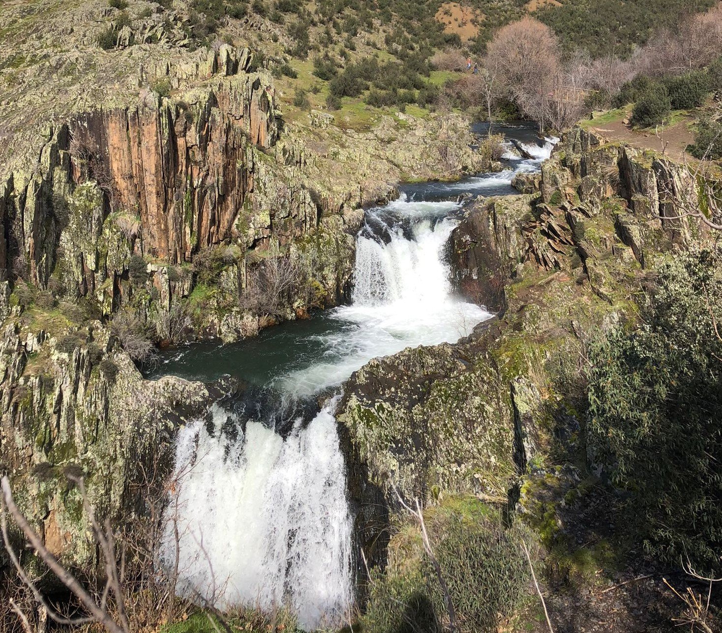 Las Pozas del Aljibe después del lluvioso febrero de 2021. (Foto: La Crónic@)