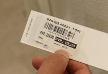 Los precios se contienen en Castilla-La Mancha más que la media nacional Etiqueta de un producto rebajado. (Foto: La Crónic@)