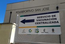 Centro de Vacunación Centralizada de Guadalajara, en el Polideportivo "San José". (Foto: La Crónic@)
