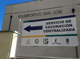 Centro de Vacunación Centralizada de Guadalajara, en el Polideportivo "San José". (Foto: La Crónic@)