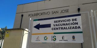 Centro de Vacunación Centralizada de Guadalajara, en el Polideportivo "San José". (Foto: La Crónic@)