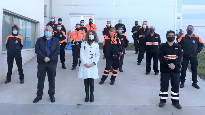 Nuevos miembros de Protección Civil de la provincia de Guadalajara, en abril de 2021.