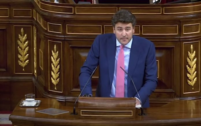 López Maraver, durante su intervención en el Congreso.