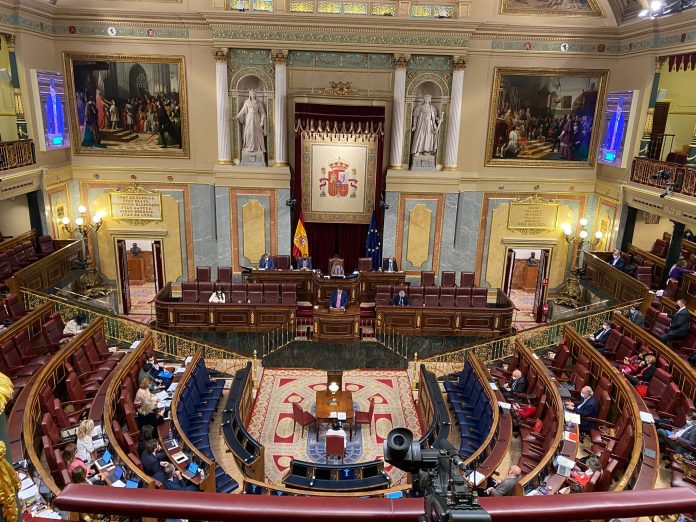 Maraver, durante su intervención en el Congreso de los Diputados.