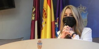 Lucía de Luz, en la rueda de prensa del 14 de abril de 2021. (Foto: La Crónic@)