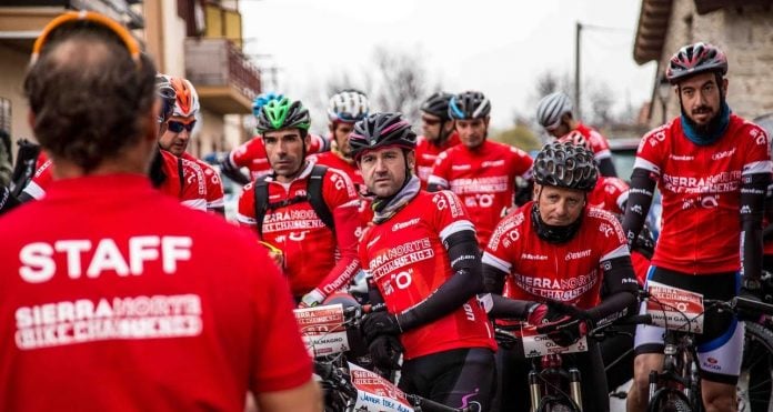 Prueba de ciclismo de montaña en la Sierra Norte madrileña.