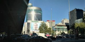 Hasta aquí llegará la protesta de los regantes murcianos en Madrid, frente a Nuevos Ministerios. (Foto: La Crónic@)