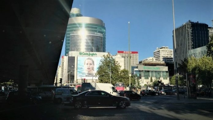 Hasta aquí llegará la protesta de los regantes murcianos en Madrid, frente a Nuevos Ministerios. (Foto: La Crónic@)