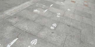 Pisadas en una calle de Guadalajara. (Foto: La Crónic@)