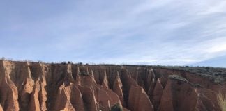 Las cárcavas de Valdepeñas de la sierra en febrero de 2021. (Foto: La Crónic@)