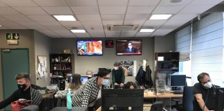 Redacción de CMM Radio en Toledo.