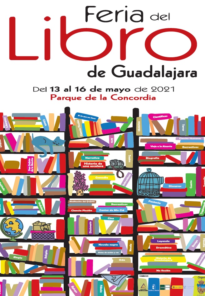 Cartel de la Feria del Libro de Guadalajara en su edición de 2021.