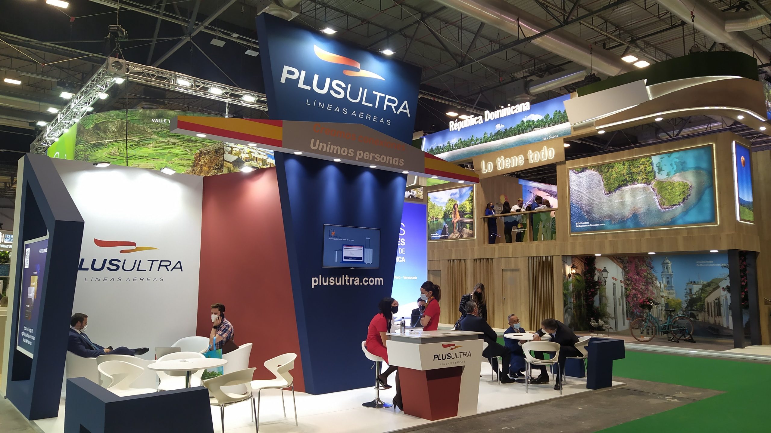 La polémica línea aérea Plus Ultra no faltó a Fitur 2021. (Foto: La Crónic@) La polémica línea aérea Plus Ultra no faltó a Fitur 2021. (Foto: La Crónic@)