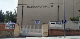 Polideportivo San José, en Guadalajara, el 22 de mayo de 2021. (Foto: La Crónic@)