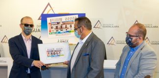 Presentación del cupón de la ONCE dedicado a los mosqueros.