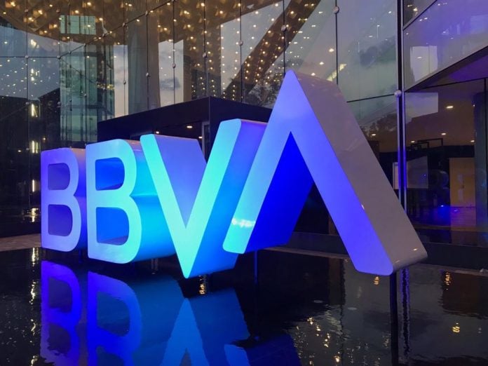 Actual logotipo del BBVA.