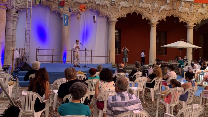 Pablo Bellido en el Maratón de los Cuentos de 2021.