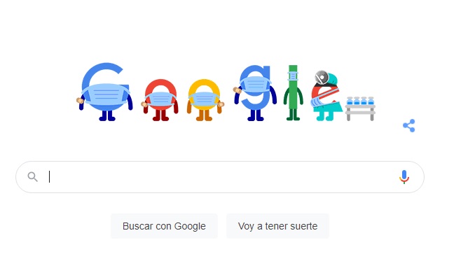 Buscador de Google el 22 de junio de 2021.
