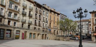 Plaza de España de Molina de Aragón en mayo de 2020. (Foto: La Crónic@)