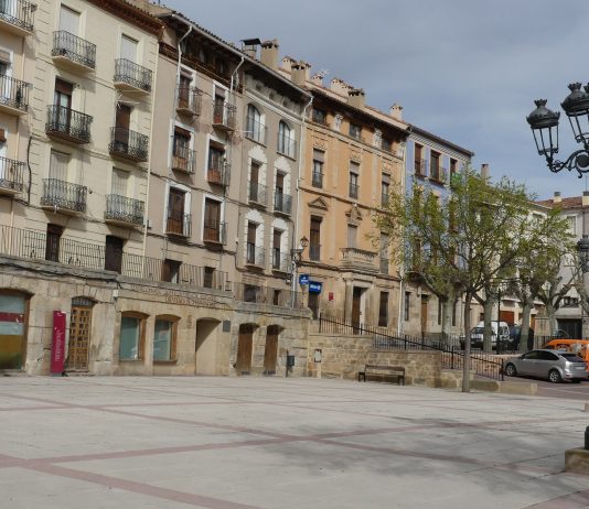Plaza de España de Molina de Aragón en mayo de 2020. (Foto: La Crónic@)