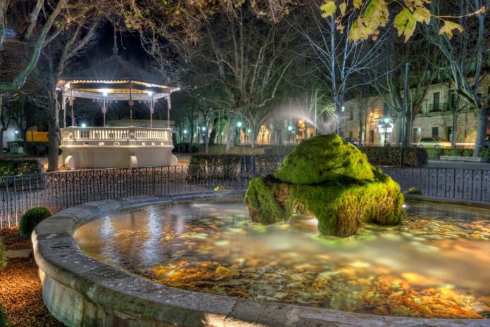 Un rincón de la Alameda de Sigüenza.