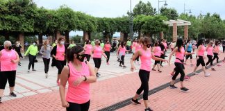 Sesión de zumba el 5 de junio de 2021 en Cabanillas del Campo.
