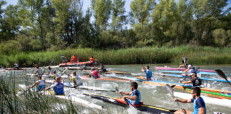 Descenso por el Tajo, en Trillo, el 10 de julio de 2021.