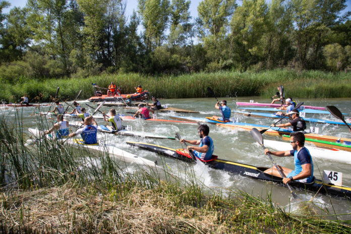 Descenso por el Tajo, en Trillo, el 10 de julio de 2021.