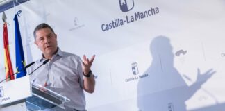 García-Page, en un acto institucional el 7 de julio de 2021.