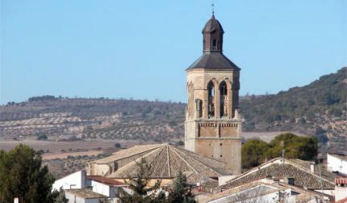 Torre de la iglesia de Alcocer.