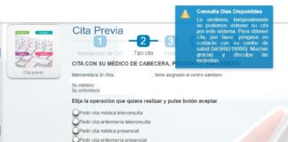 La autocita para vacunarse empieza con problemas Mensaje de error del sistema de autocita para vacunarse contra el COVID en Castilla-La Mancha. El pantallazo es de la mañana del miércoles, 7 de julio de 2021. (Foto: La Crónic@)