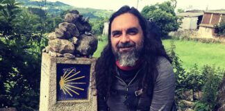 Pep Bruno, "no Camiño", en julio de 2021.