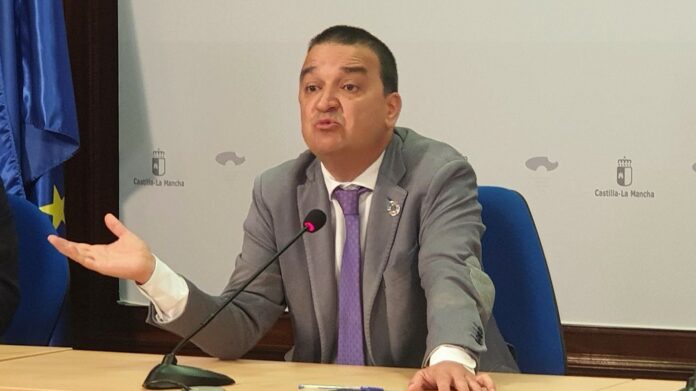 Martínez Arroyo, en su comparecencia del 9 de julio de 2021 en Guadalajara. (Foto: EP)