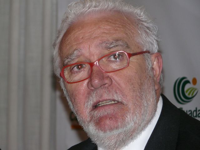 José Luis Ros, en su ya lejana época de presidente de Caja Guadalajara, entidad desaparecida.