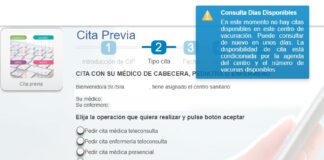 Mensaje que se encuentran muchos de los que intentan la autocita este jueves para vacunarse del COVID en Castilla-La Mancha. (Foto: La Crónic@)