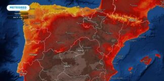 Previsión de temperaturas en España para este fin de semana.