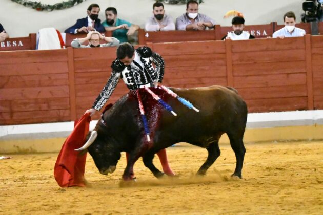 Ferrera, Morante y Juan Ortega en Alcalá el 29 de agosto de 2021.