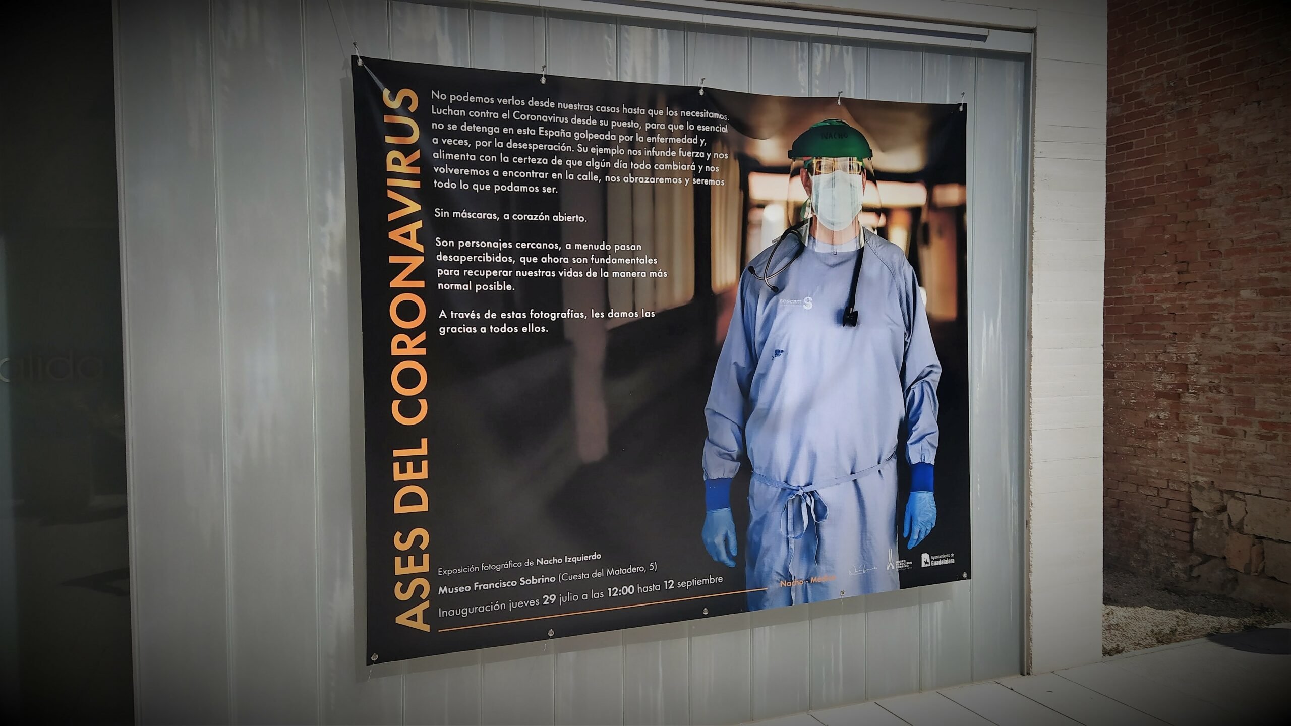 Inicio de la muestra "Ases del coronavirus". Exposición en el Museo Sobrino de Guadalajara. Fotografías de Nacho Izquierdo. (Foto: La Crónic@) 