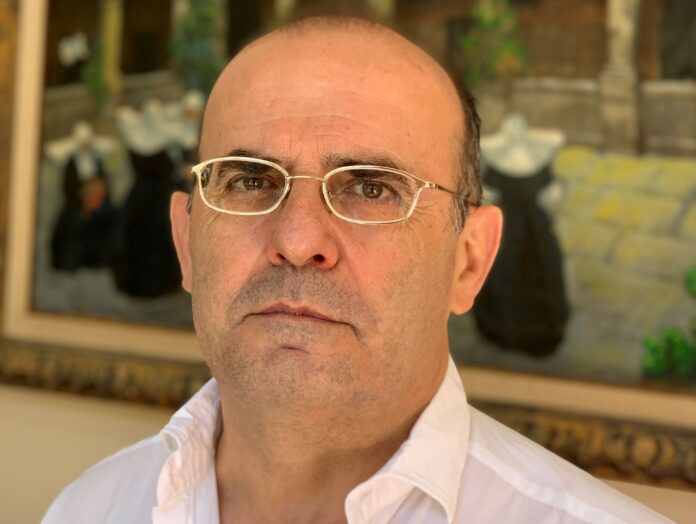 Javier San Serrulla en Sigüenza, en agosto de 2021.