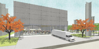 En Azuqueca, «la Caja» no será una banco sino esto Alzado de La Caja, en Azuqueca de Henares, según el proyecto que acaba de darse a conocer.