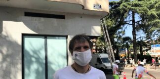 Alfredo Ruano, en la nueva calle de María Pacheco, en Guadalajara.