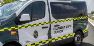 Vehículo de atestados de la Guardia Civil.